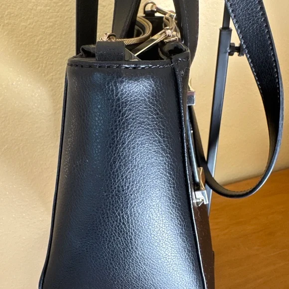 Ted Baker London black leather shoulder hand bag - Picture 4 of 12